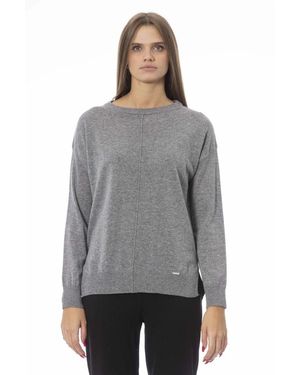 Baldinini Round-Neck Knitwear - Grey