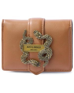 Just Cavalli Iconic Snakes Portafoglio - Braun