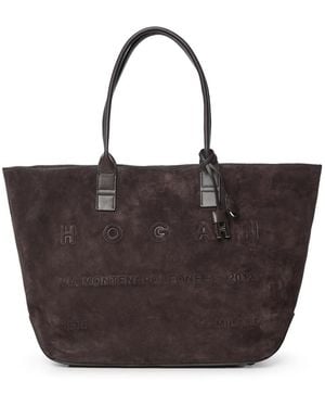 Hogan Tote Bags - Marrone