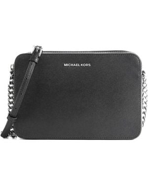 Michael Kors Leather Crossbody Bag - Schwarz