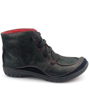 Clarks Stivaletti in pelle con lacci di stile - Nero