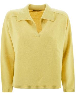Kangra V-Neck Knitwear - Yellow