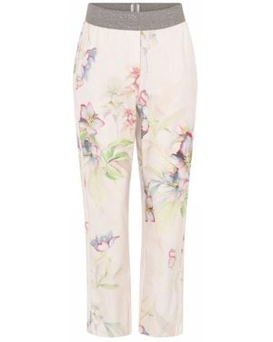 GUSTAV Moderne 7/8 Straight Leg Hose/Rose - Natur