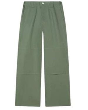 KENZO Double Knee Chino Broek - Groen