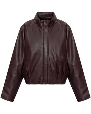 IRO Jassen ,Rood ,Leather Jassen - Paars