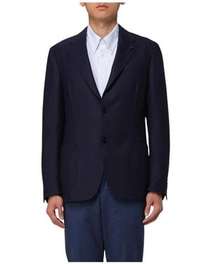 Lardini Tailored Notch Lapel Blazer - Blau