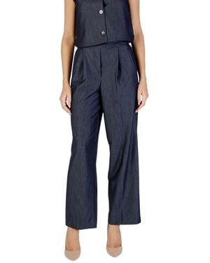 Ichi Wide Pants - Blue