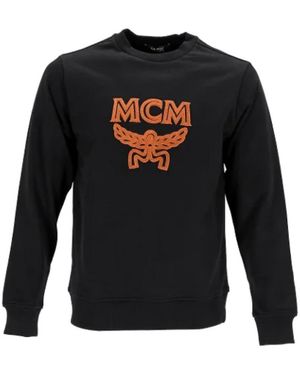 MCM Hoodies & Sweatvesten ,Zwart ,Cotton Tops