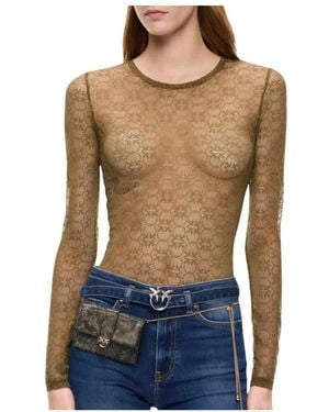 Pinko Long Sleeve Tops - Azul