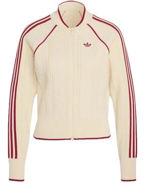 adidas Fitness ,Polyester Sst Track Top - Naturel