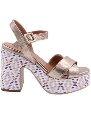 DONNA LEI High Heel Sandals - Brown