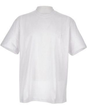 WOOYOUNGMI T-Shirt Met Ronde Hals En Logo Met Letters Op De Rug - Wit