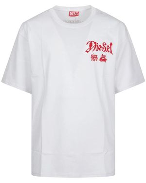 DIESEL Tops ,Wit ,T-Box T- Aa2 T-Shirt