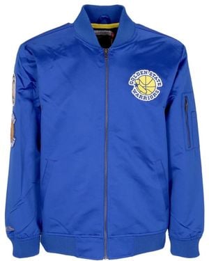 Mitchell & Ness Bomber Jackets - Blue