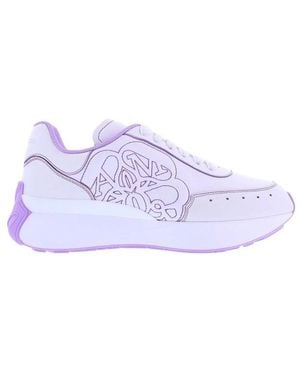 McQueen Damen Sprint Runner Weiß/Lila