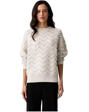 ARMANI EXCHANGE Strickpullover Mit Rundhalsausschnitt - Grau