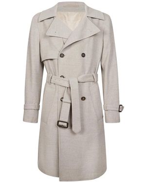 Eleventy Trench Coats - Grey