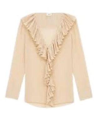 Saint Laurent Blouses - Natural