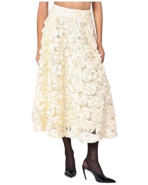 ROTATE BIRGER CHRISTENSEN Polyester A-Linie Rock - Natur