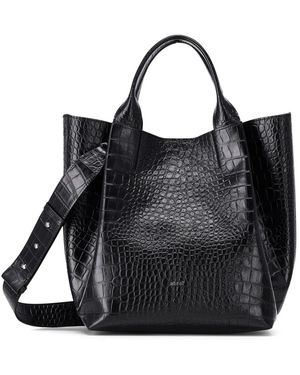 Abro⁺ Tassen ,Zwart ,Leer Handbag