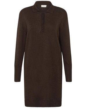 Kaffe Short Dresses - Marrón