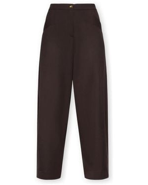 Elena Miro Cropped Trousers - Black