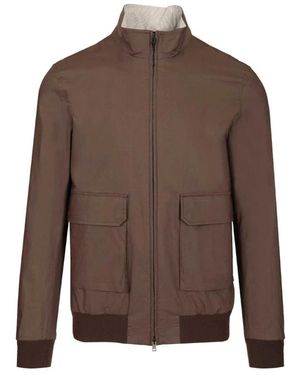 Herno Stretch Katoenen Bomberjack - Bruin