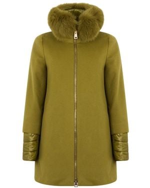 Herno Single-Breasted Coats - Verde