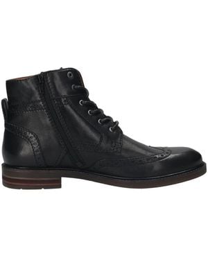 Salamander Lace-Up Boots - Zwart