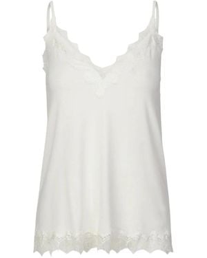 Rosemunde Sleeveless Tops - Blanco