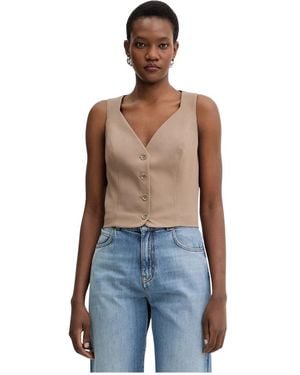 Guess Jassen ,Polyester Nausica Vest - Blauw
