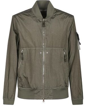 Stone Island Bomber Jackets - Green
