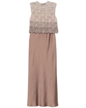 D.exterior Party Dresses - Natural