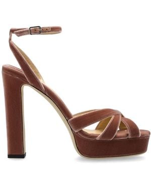Jimmy Choo Kove 120 Plateau-Sandalen - Braun