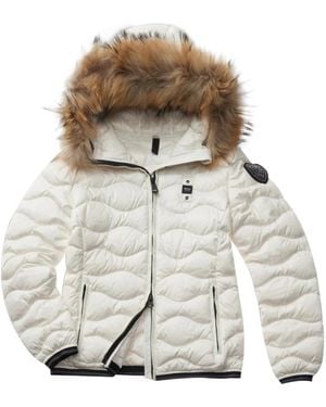 Blauer Abrigo Moda Mujer Blanco, Mujer, Talla - Gris
