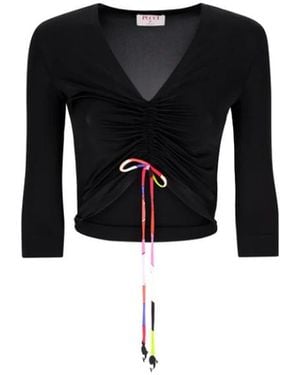 PUCCI Stijlvolle Korte Tops Voor Vrouwen - Zwart