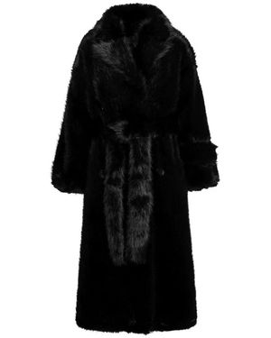 BB COUTURE Belted Coats - Black