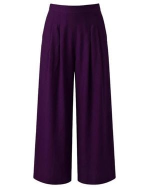 Amélie & Amélie Wide Trousers - Purple