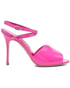 Manolo Blahnik High Heel Sandals - Rosa