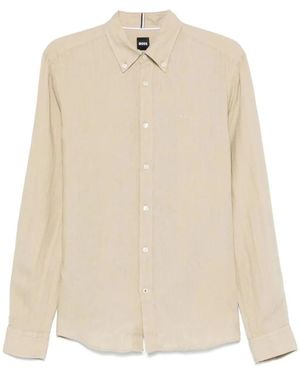 HUGO Casual Shirts - Natural