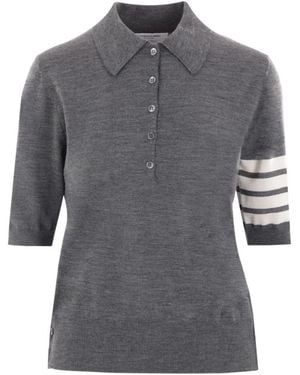 Thom Browne Polo Shirts - Grey