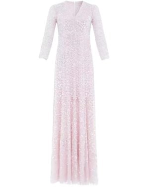 Needle & Thread Roze Pailletten Maxi Jurk Isabella Diamond