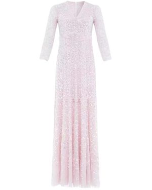 Needle & Thread Roze Pailletten Maxi Jurk Isabella Diamond