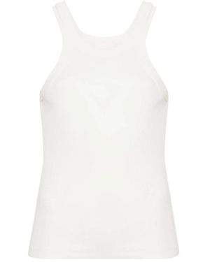 Closed Racer Tank Top - Weiß