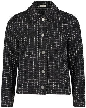 Cartoon Tweedblazer Mit Taschen - Schwarz