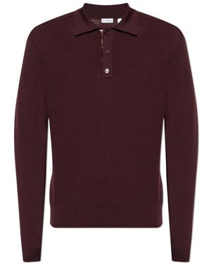 Burberry V-Neck Knitwear - Paars