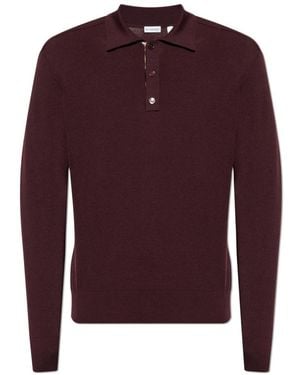 Burberry V-Neck Knitwear - Violet