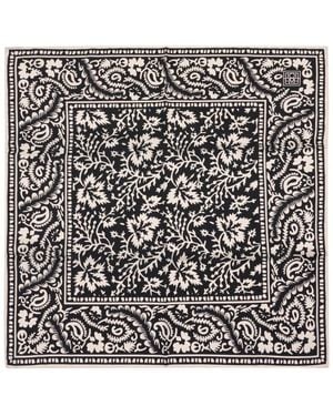 TOTEME Accessoires ,Zwart ,Bandana Sjaal Met Patroon
