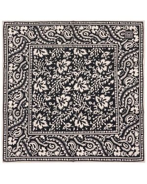 TOTEME Gemustertes Bandana-Tuch - Schwarz