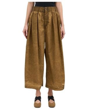 Uma Wang Cropped Trousers - Natural